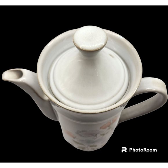 Vntg Denby Dauphine Fine Stoneware Coffee Pot Handcrafted In England 9" Tall EUC - Picture 3 of 9